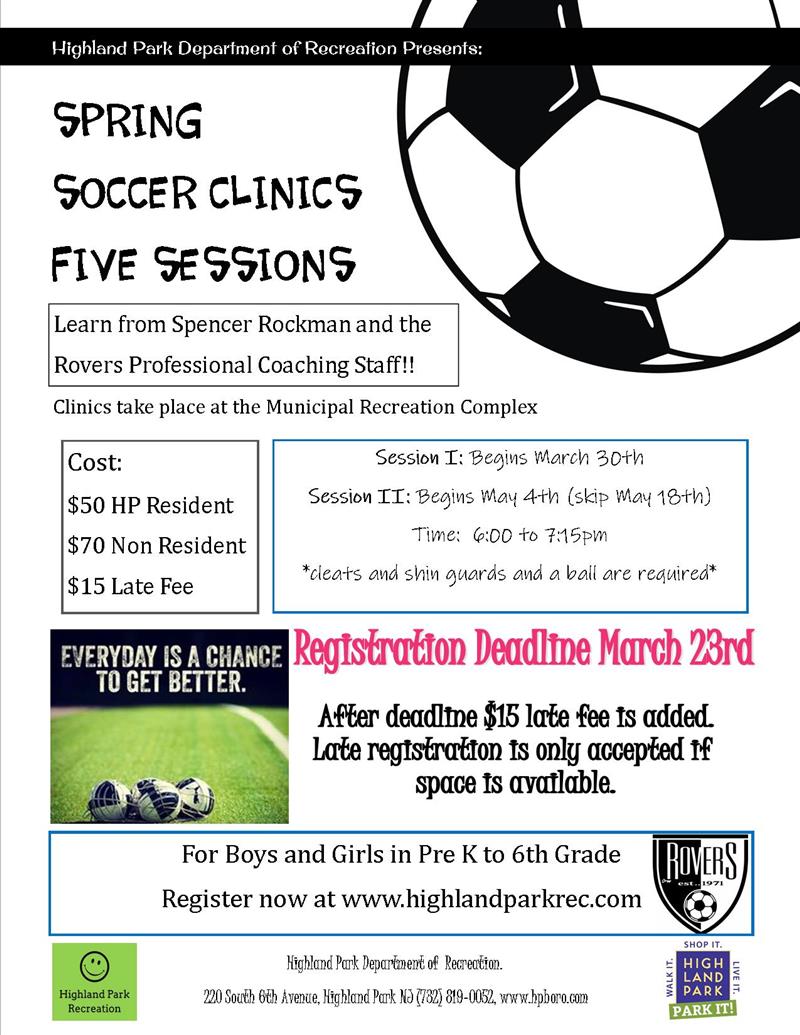 Spring Soccer Clinics