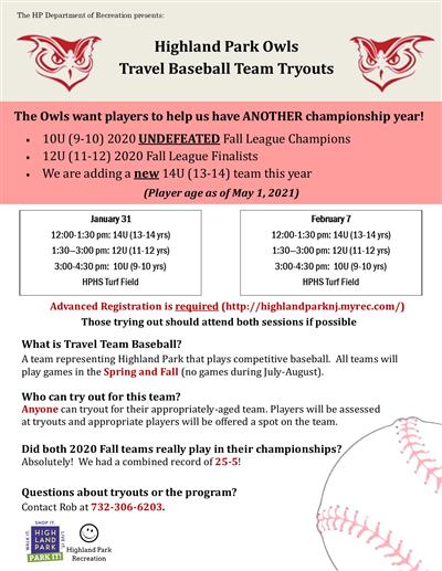 travel baseball tryouts
