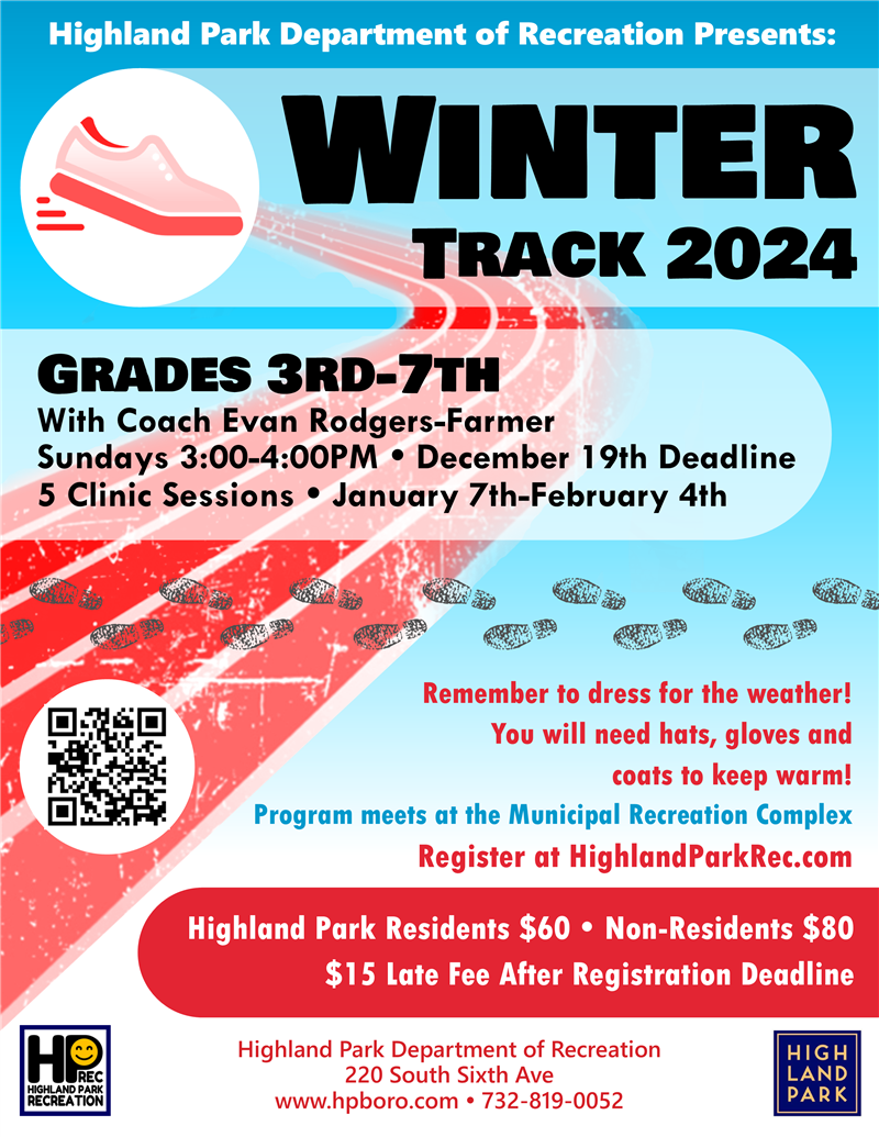 Highland Park Recreation Youth Winter Track 2024 (Grades 37)